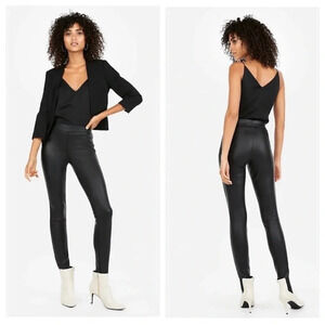 Express black coated leggings